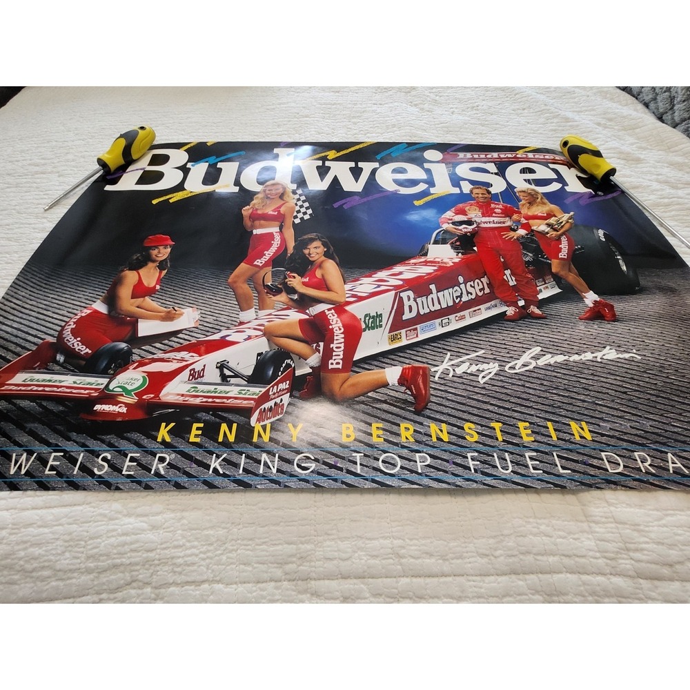 1993 Budweiser Kenny Bernstein Poster 24" x 28"